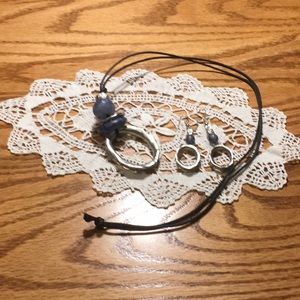 Ann Taylor Loft primitive style necklace and earrings